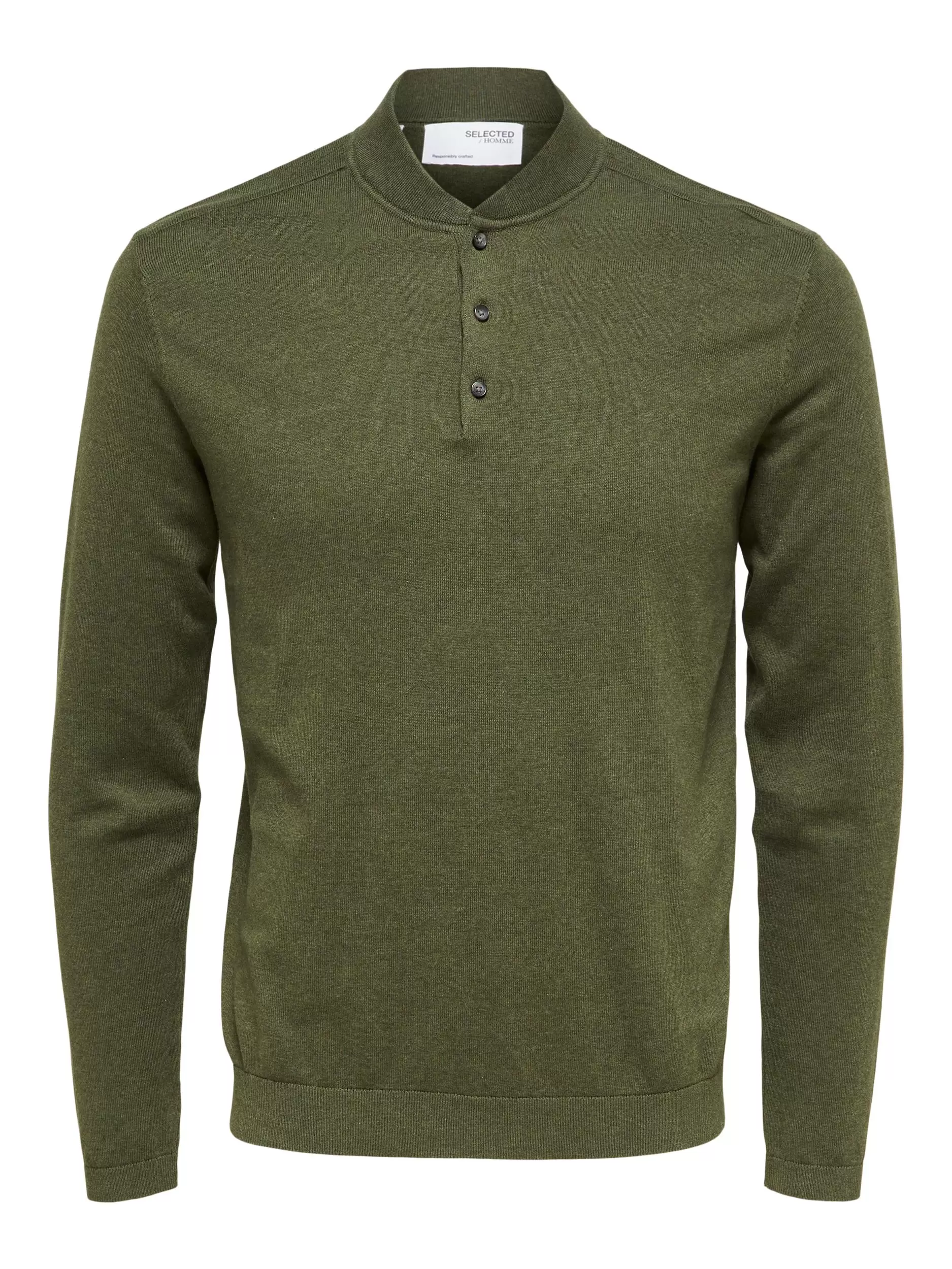 Selected homme clearance long sleeve polo