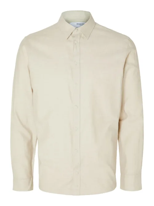 Selected Homme Flannel Shirt Crockery - Pauls Menswear