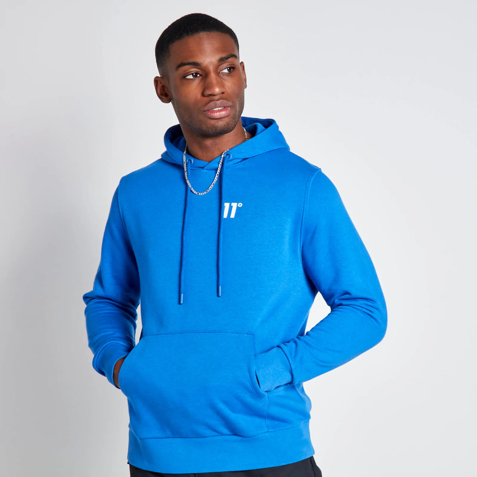 11 Degrees Core Pullover Hoodie Cobalt Blue Pauls Menswear