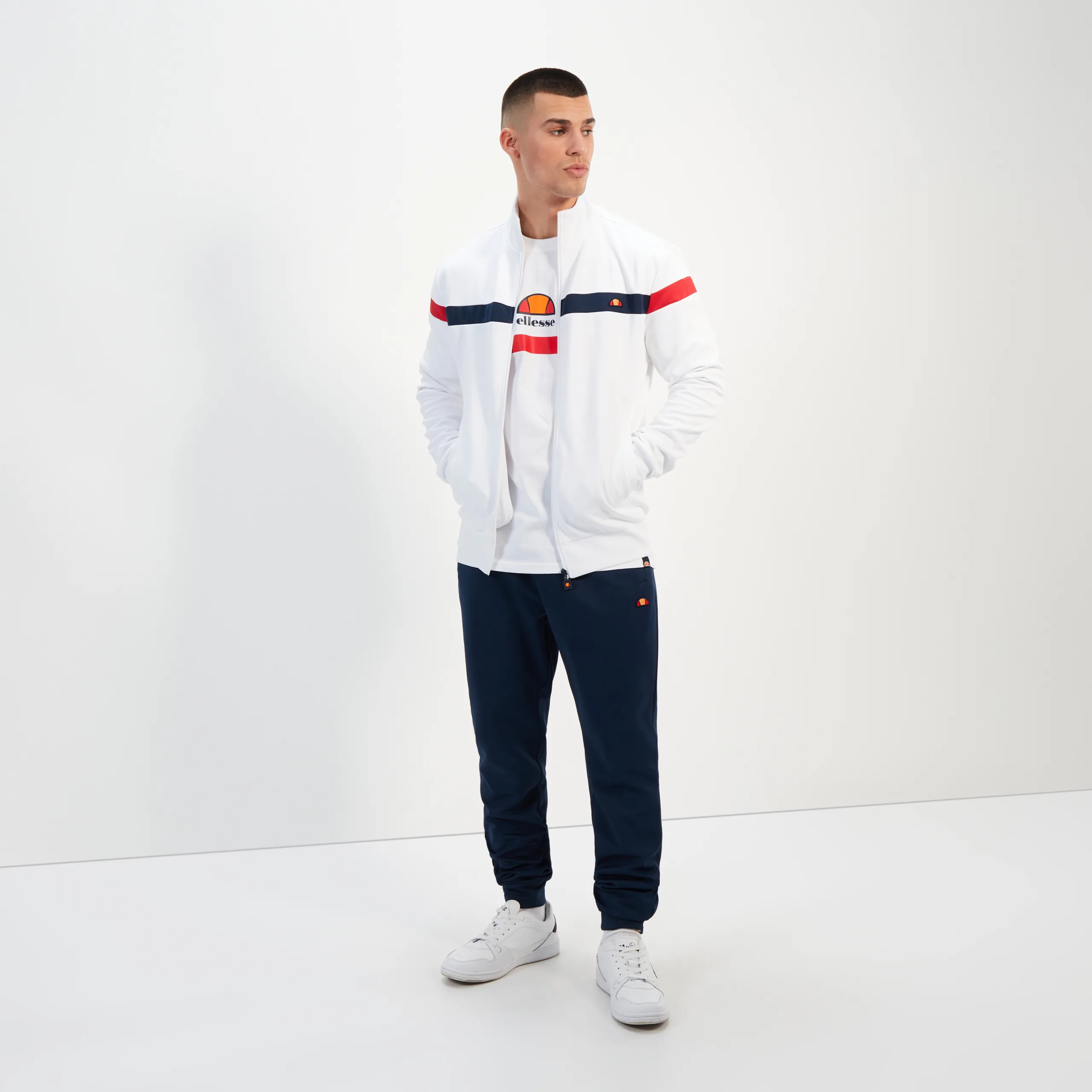 Ellesse essa tape 2025 french terry joggers