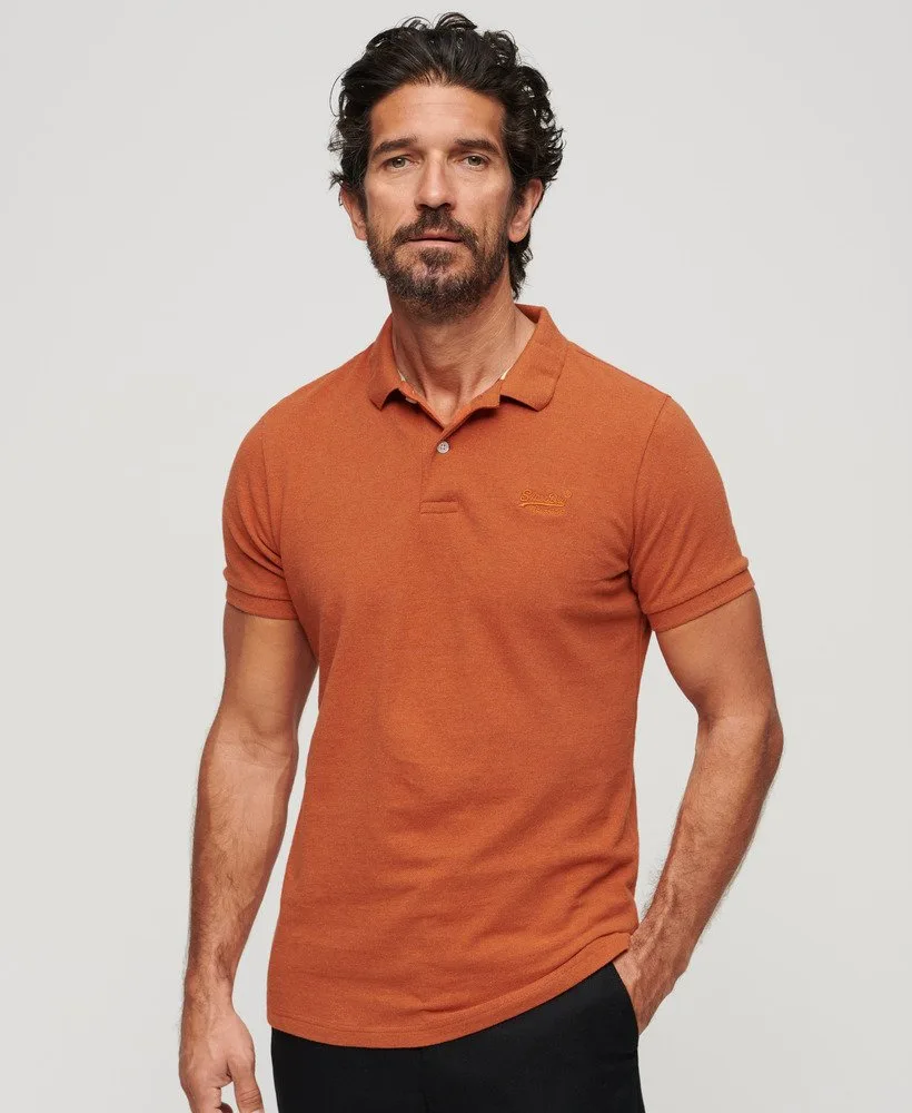 superdry polo orange