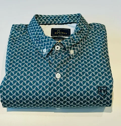 XV Kings By Tommy Bowe Raffo Polo Sea Green - Pauls Menswear